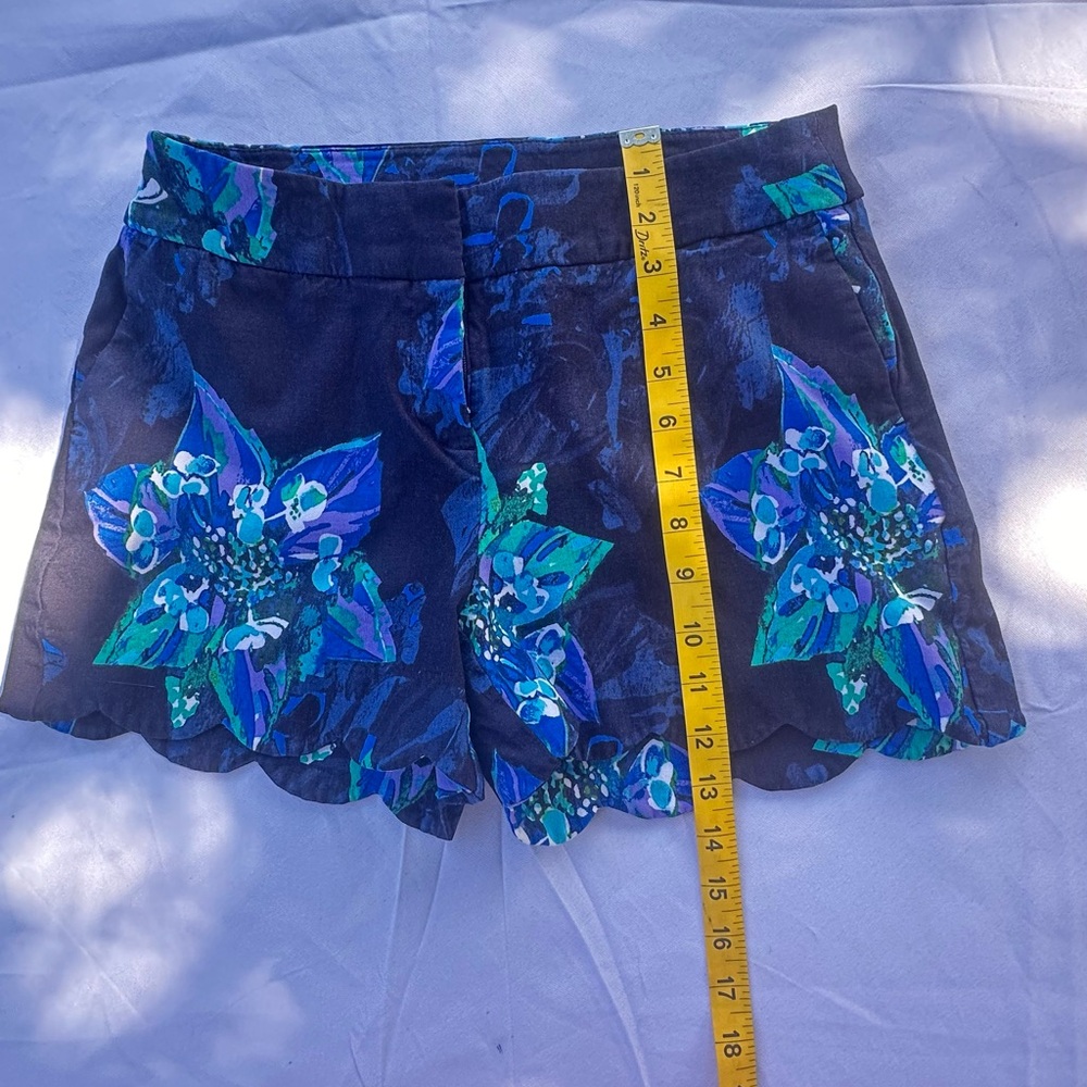 Attyre High Waist Blue and Green Shorts